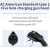 Pistolet de charge American Standard 3.3KW 110V 16A TYPE 1 AC EV avec protection contre la surchauffe, protection électrostatique